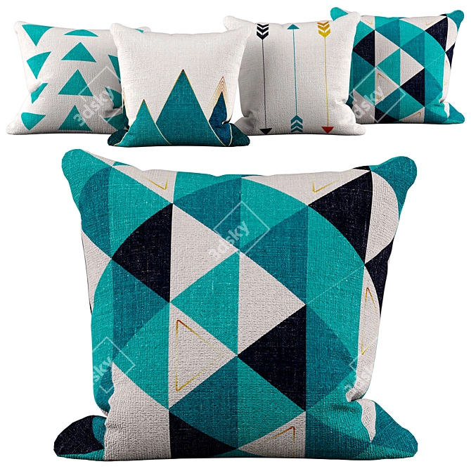 Nordic Delight Pillow Set 3D model image 2