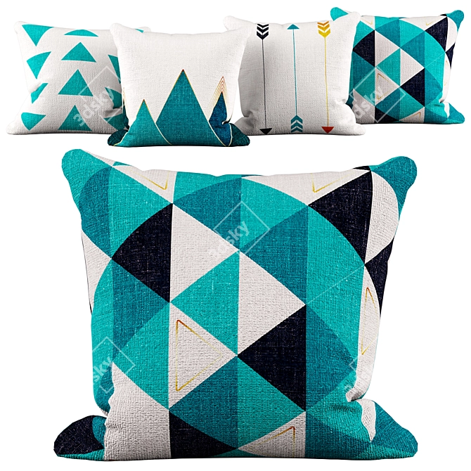 Nordic Delight Pillow Set 3D model image 3