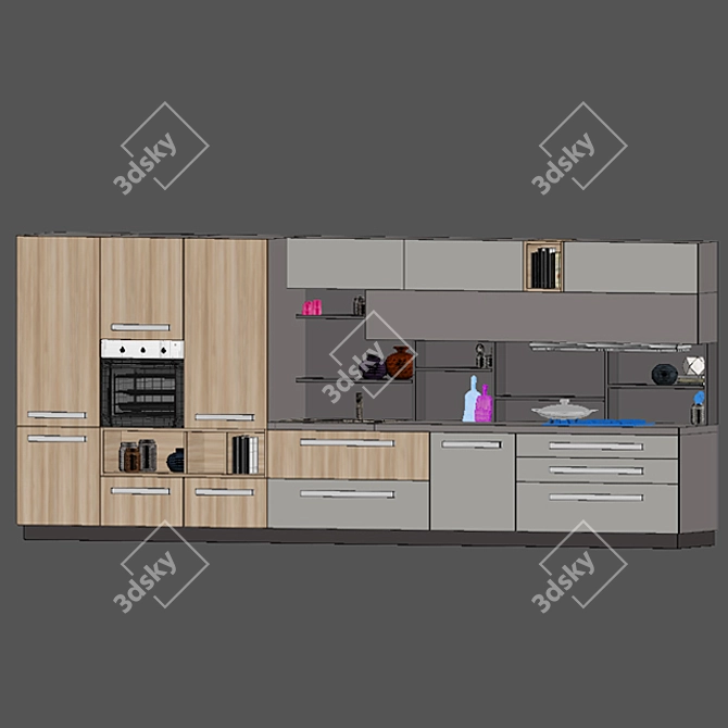 Stosa Cucine: Ready-to-Use 3D Kitchen Models 3D model image 3