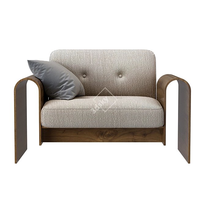 Iconic Brazil Lounge Chair 3D model image 2