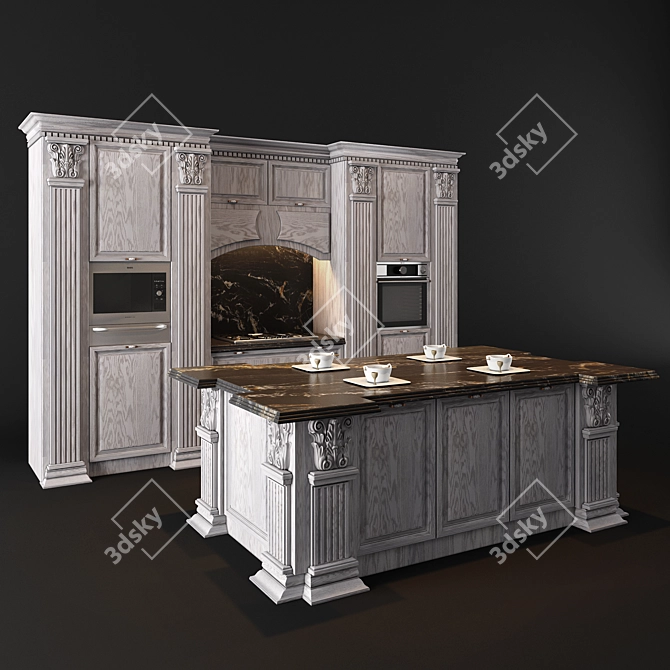 Elegant Culinary Oasis 3D model image 1