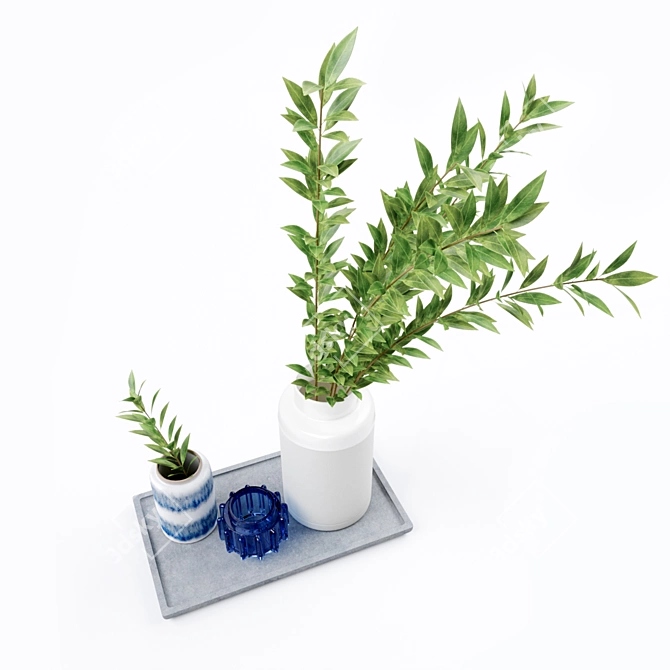 Elegant Vases Collection by Bolia 3D model image 2