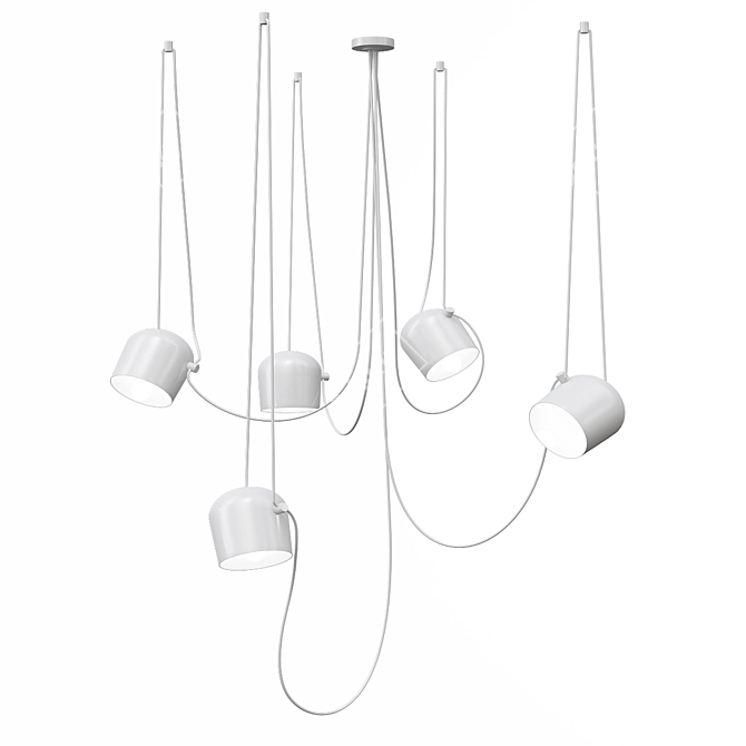 Minimalist LED Pendant Light 3D model image 2