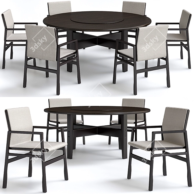 Sleek Poliform Tables: Martinel Store 3D model image 1