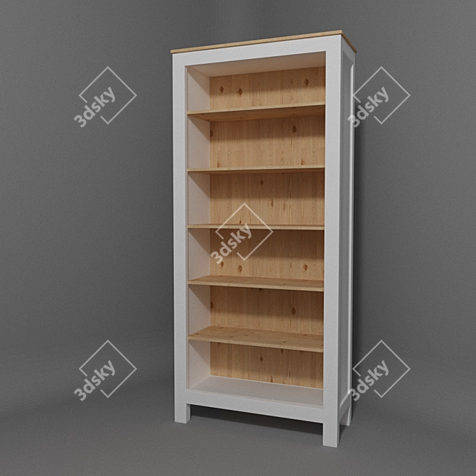 Stylish & Versatile: IKEA HEMNES Bookcase 3D model image 1