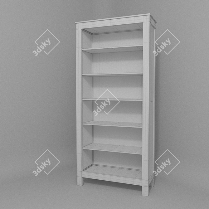 Stylish & Versatile: IKEA HEMNES Bookcase 3D model image 2