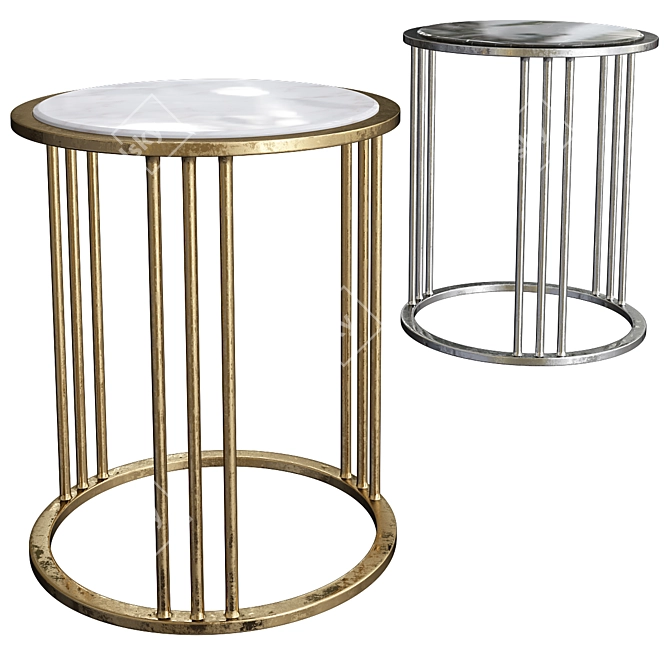 Elegant Tincani Side Table 3D model image 1