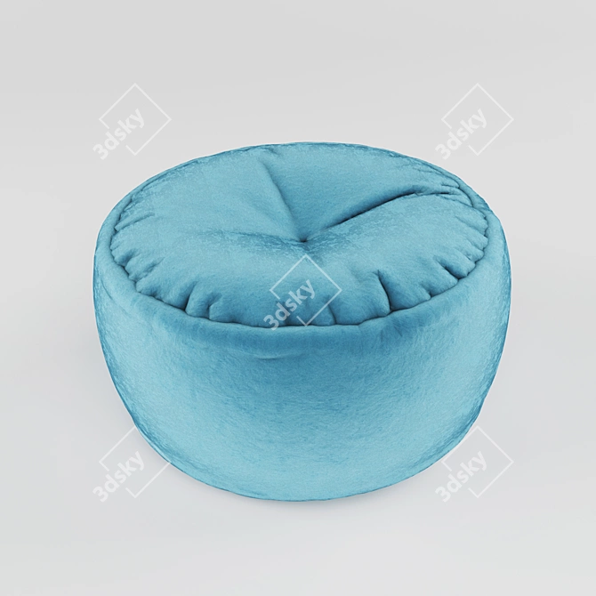 Cozy Cloud Puff 3D model image 1