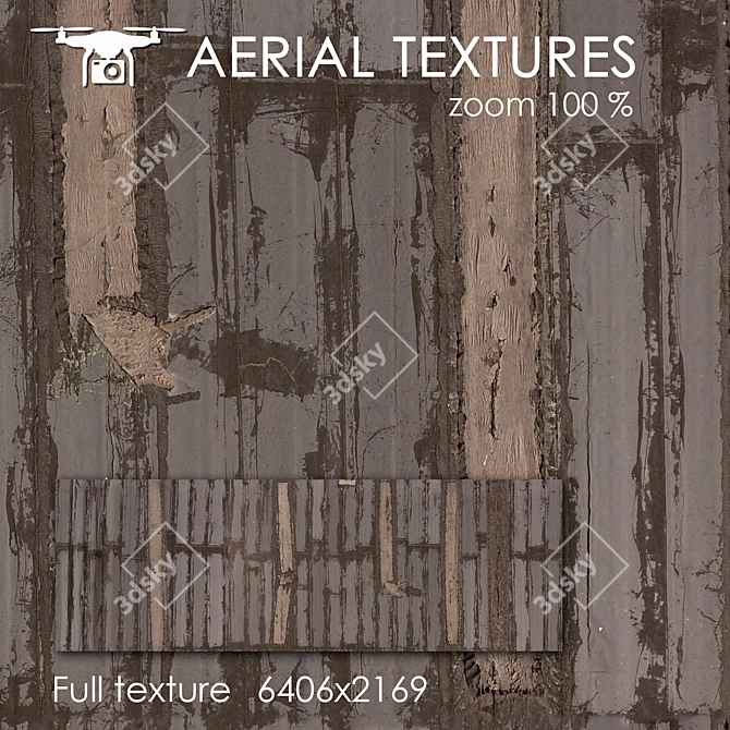 Aerial Roofing Texture 3D model image 1