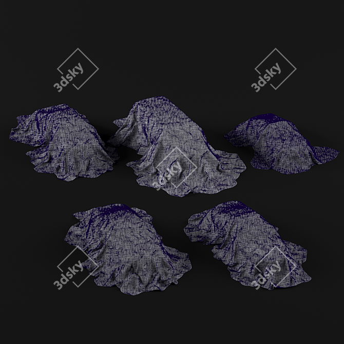 Car-Shaped Cloth Set 3D model image 2