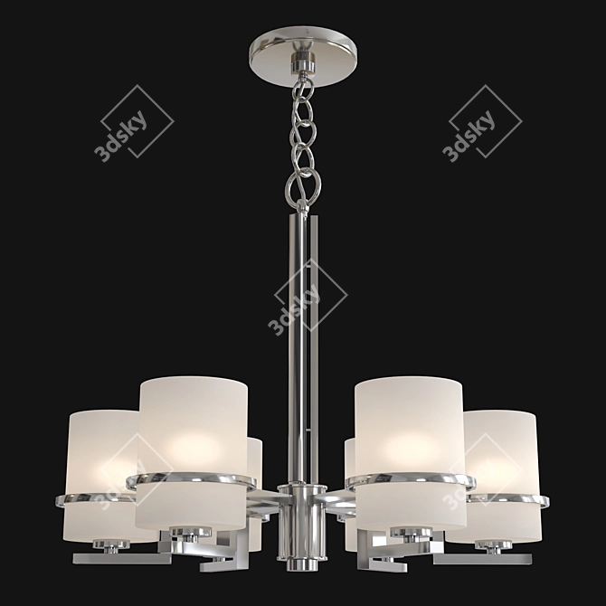 Elegant Forte Chandelier 3D model image 1