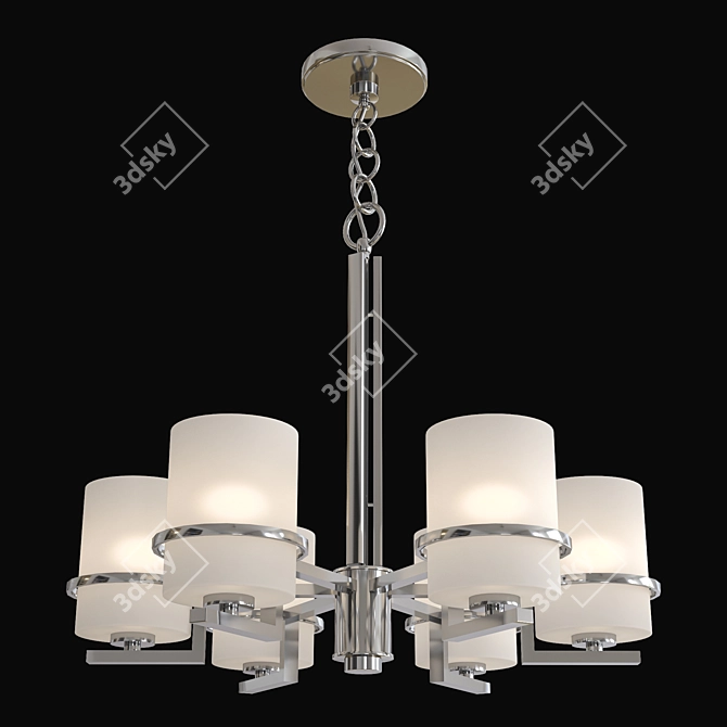 Elegant Forte Chandelier 3D model image 2