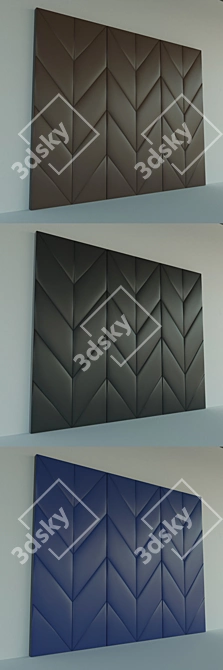 Lightweight Soft Wall Panels - Set of 3 3D model image 2