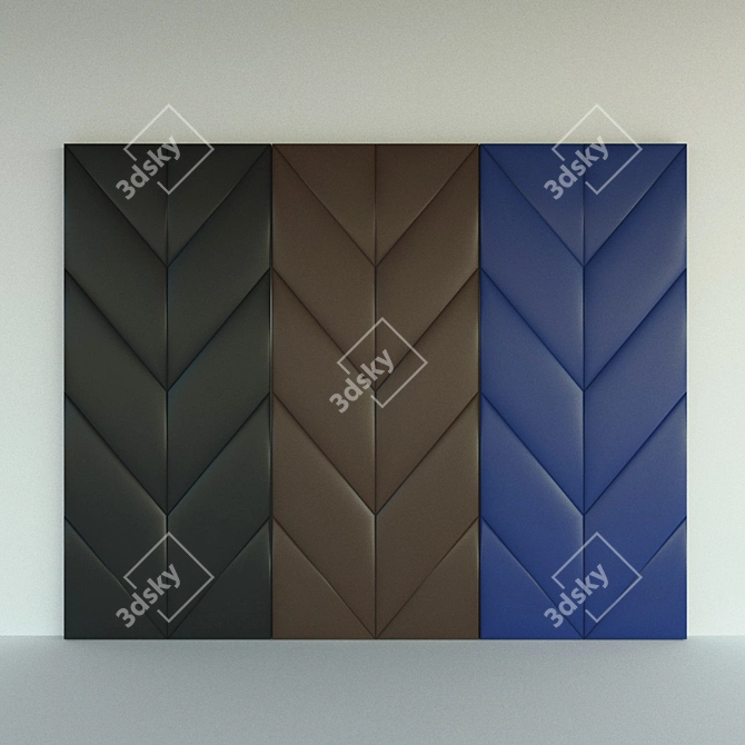 Lightweight Soft Wall Panels - Set of 3 3D model image 3