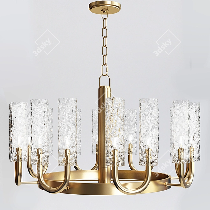 Graceful Elegance: Hudson Valley Dartmouth Chandelier 3D model image 1