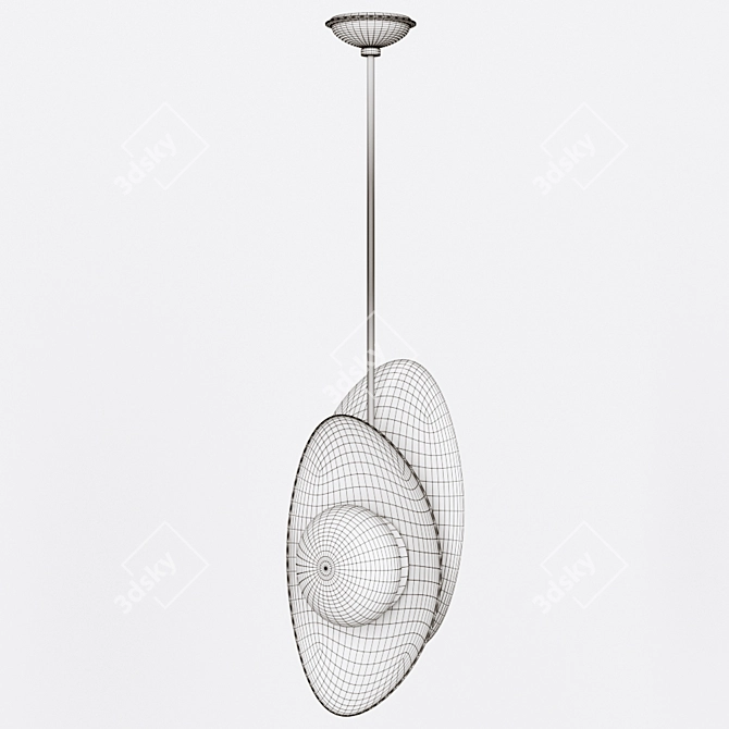 Elegant Nouvel Small Pendant: Modern Design & LED Lighting 3D model image 2