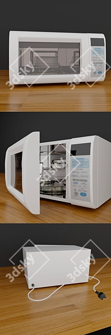 Simplified Inside Microwave 3D model image 2