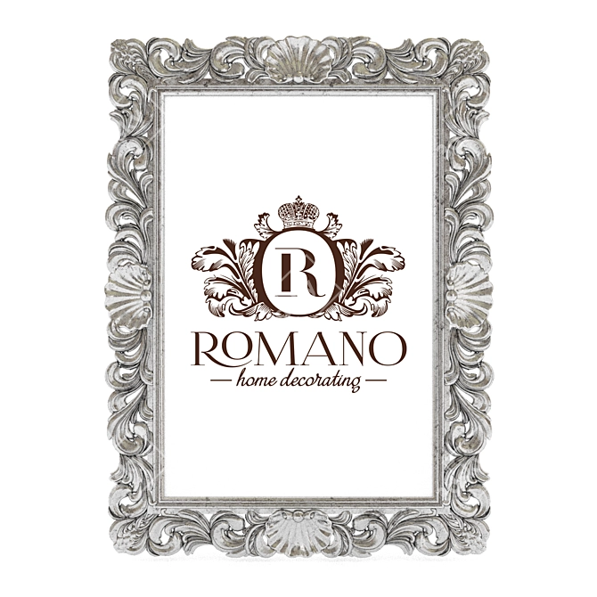 Elegant Gold/Silver Mirror: Romano Home 3D model image 2