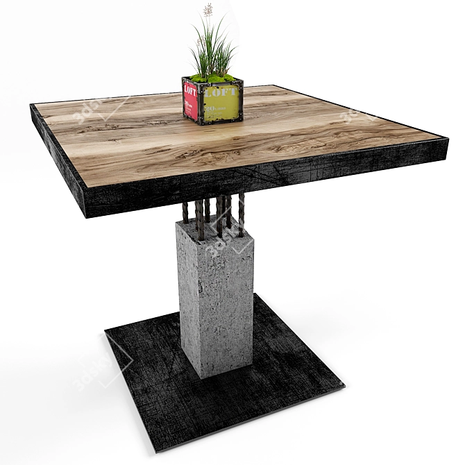 Compact Armature Table 3D model image 3