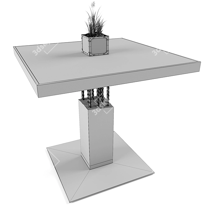 Compact Armature Table 3D model image 2