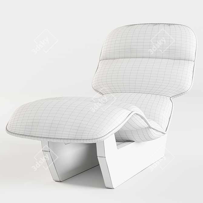 Elegant Lilo Chaise Lounge: 640W*1300D*840H 3D model image 3