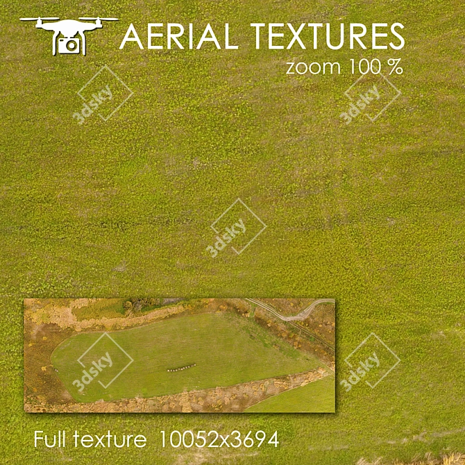 Aerial Texture for Exterior Designs 3D model image 1