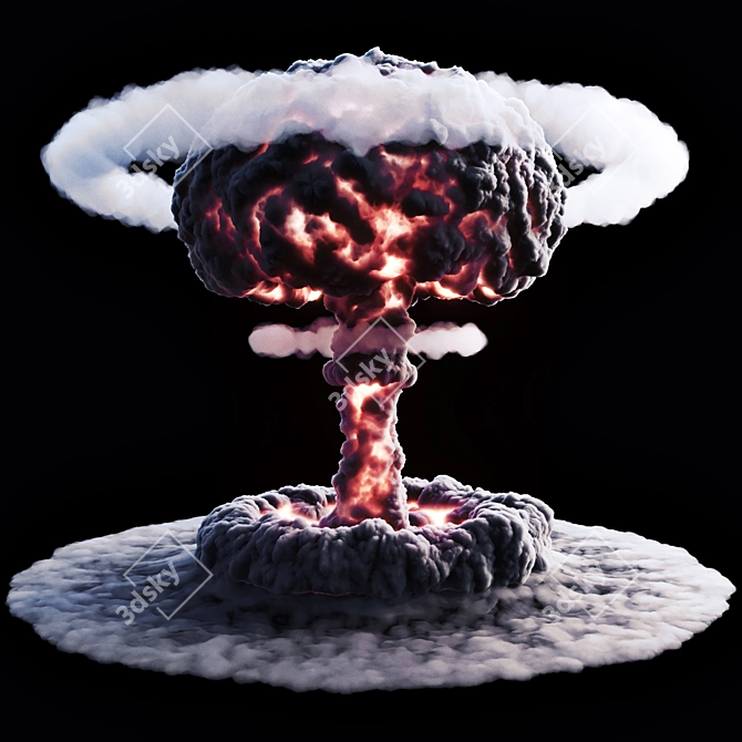 Epic Nuclear Explosion Effect 3D model image 1