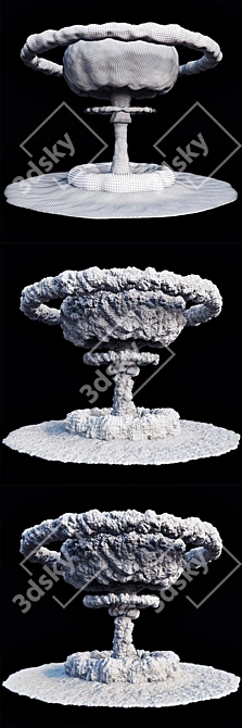 Epic Nuclear Explosion Effect 3D model image 3