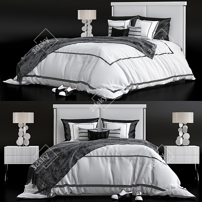 Cozy Dreams Bedding Set 3D model image 1