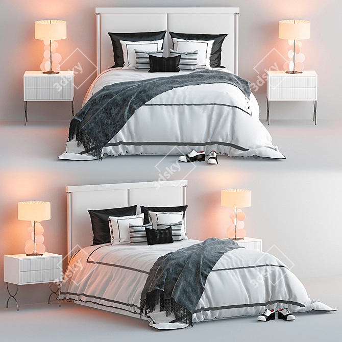 Cozy Dreams Bedding Set 3D model image 2