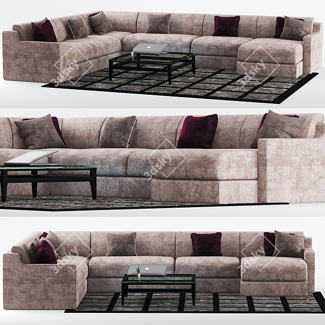 Italian Elegance: Settanta Soft Furniture 3D model image 1
