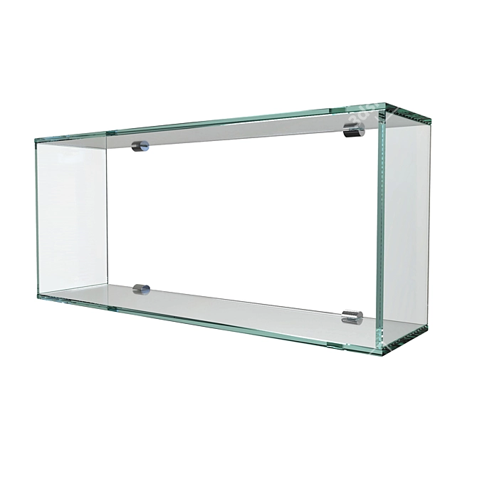 Sleek Glass Shelf - 150mm x 600mm 3D model image 1