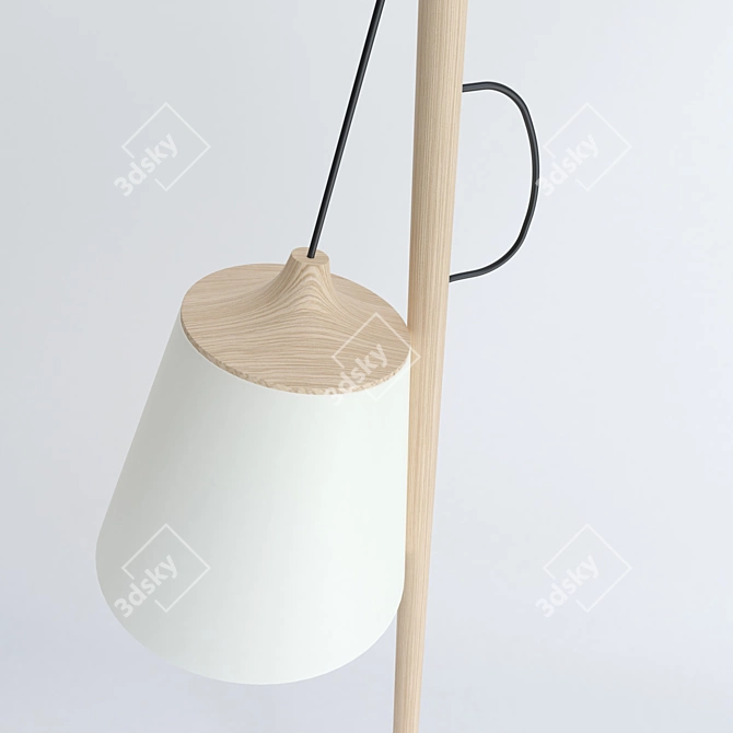 Nordic Elegance: Muuto Scandinavian Floor Lamp 3D model image 2