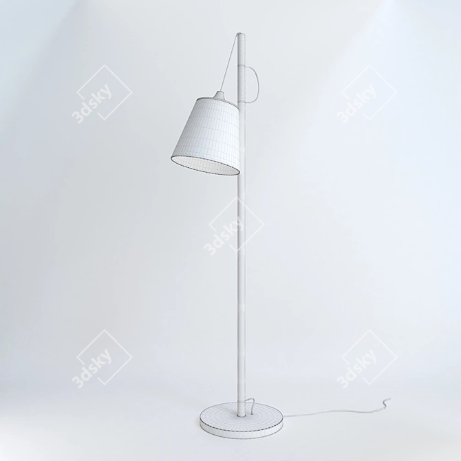 Nordic Elegance: Muuto Scandinavian Floor Lamp 3D model image 3