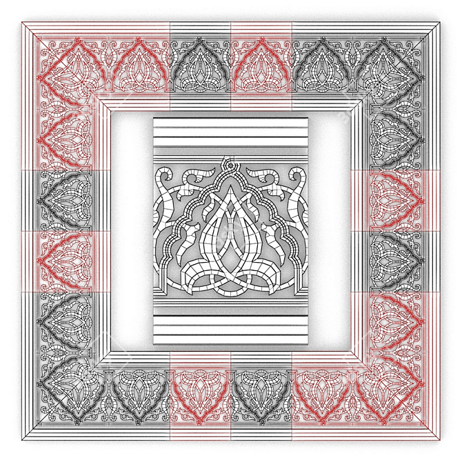 Arabesque Art Prints 3D model image 3