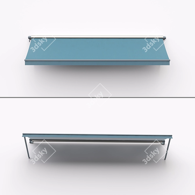 Adjustable Marquise for Window Shading 3D model image 2