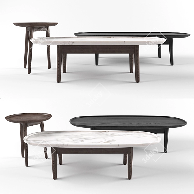 Modern MAD Coffee Table by Poliform 3D model image 1