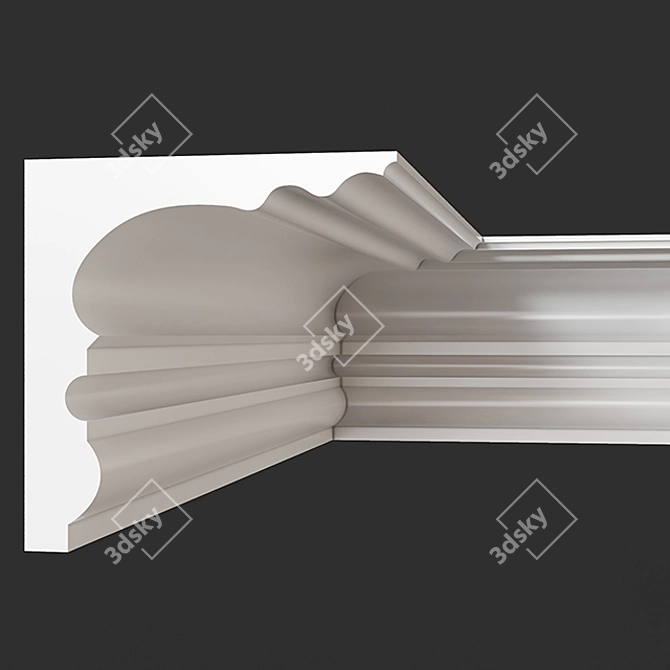 Classic Gypsum Cornice | ArtPole 3D model image 1