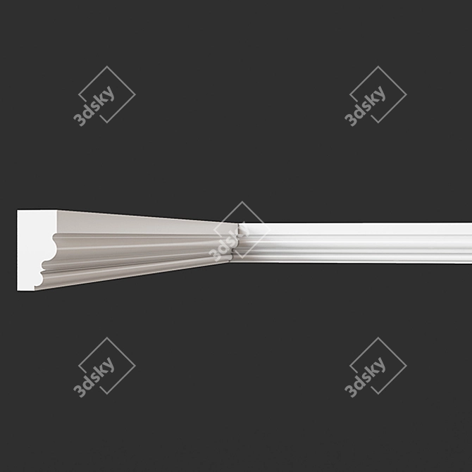 Elegant Gypsum Molding - ArtPole 3D model image 1