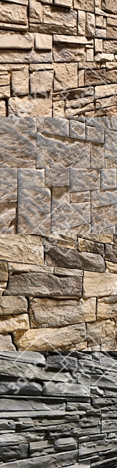 Modern Stone Walls Set 13: Coronalicious Collection 3D model image 2