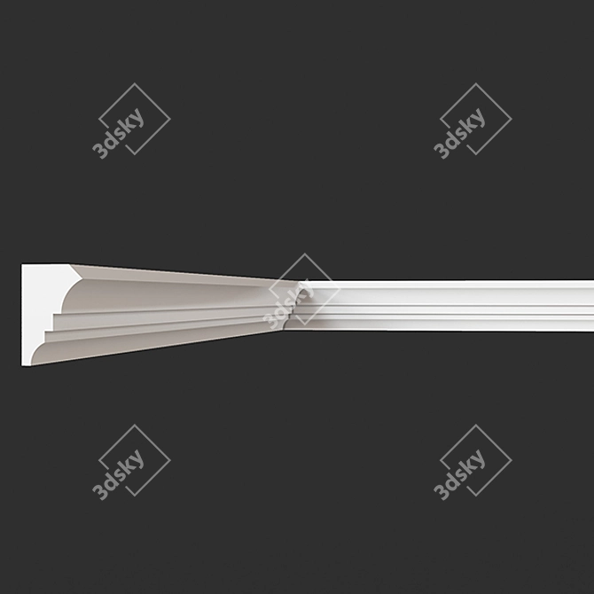 ArtPole Gypsum Cornice  Affordable and Stylish 3D model image 1