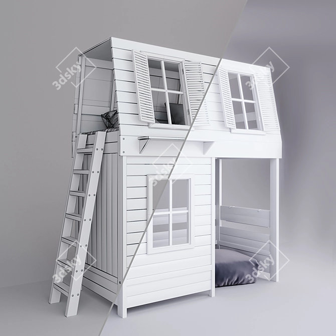 Dream Attic Bed by Bukwood 3D model image 3