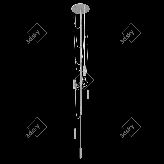 Elegant 2.7m Chandelier 3D model image 3