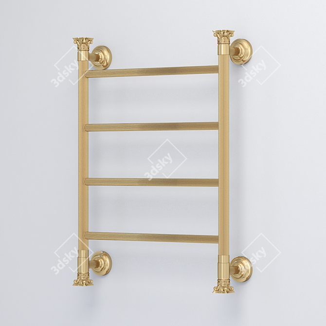 Brass Capitelli Towel Dryer 3D model image 1