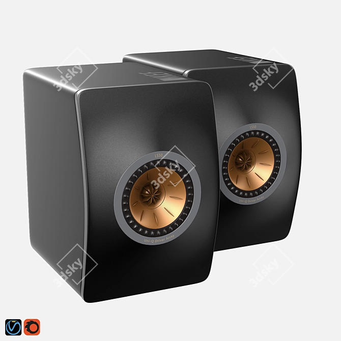 Title: Hi-Fi Excellence with KEF LS50 3D model image 1