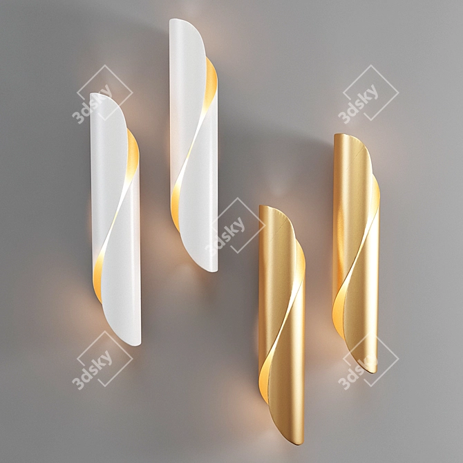 Elegant Illumination Wall Sconces 3D model image 1