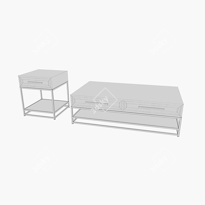 Cosmorelax Bullard Coffee Tables - Stylish and Sturdy 3D model image 2