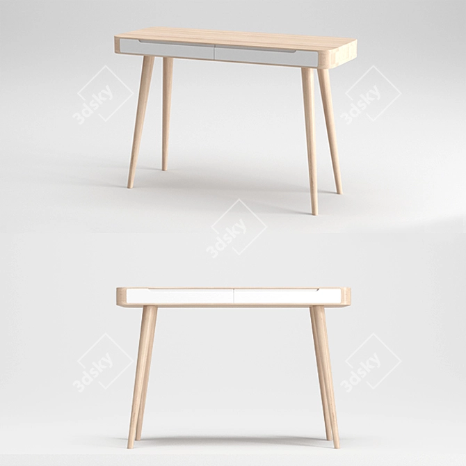 Gazzda Ena Oak Dressing Table 3D model image 1