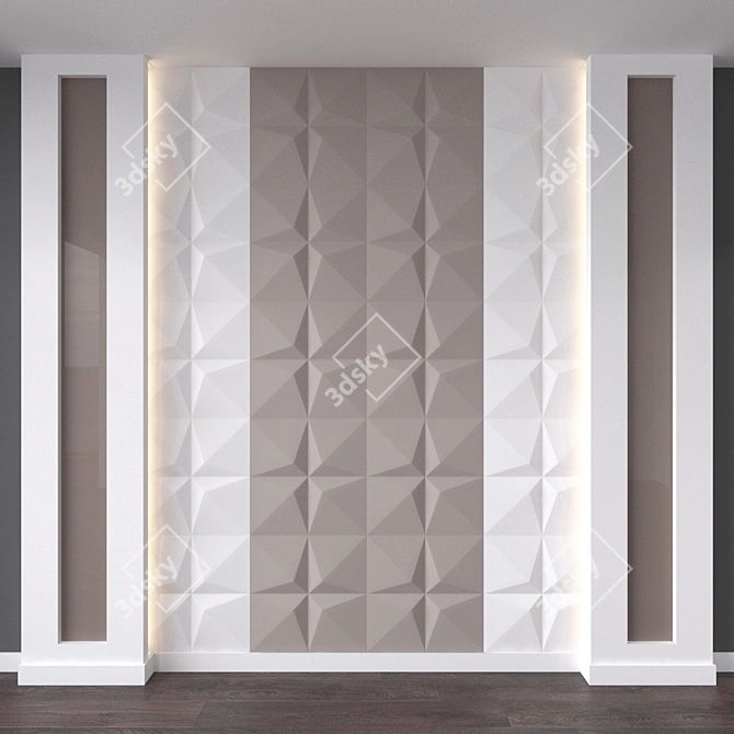 3D Wall Decor for Bedroom 3D model image 1