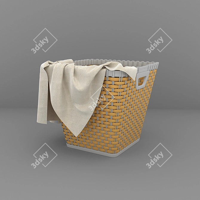Turbo Mesh Laundry Basket 3D model image 1